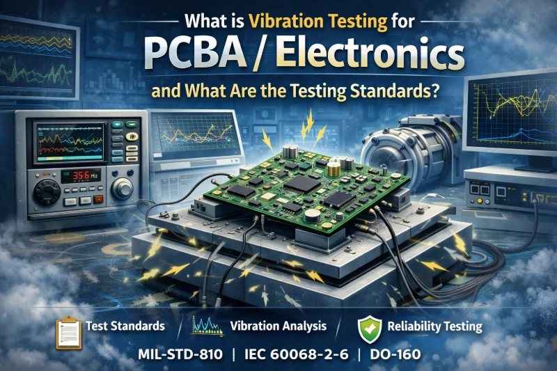 What is vibration testing for PCBA/Electronics and what are the testing standards?